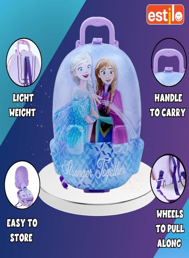 إستلو مجموعة ألعاب مطبخ فروزن 2 في 1 من إستيلو للبنات | مجموعة من 22 لعبة مطبخ للأطفال مع لعبة طبخ للعب التخيلي مناسبة للبنات من عمر 3 سنوات فما فوق | هدية عيد ميلاد للأطفال من عمر 3 إلى 6 سنوات - Image 3